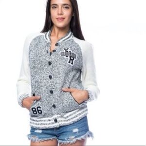 Young & Reckless Black and White Varsity Jacket